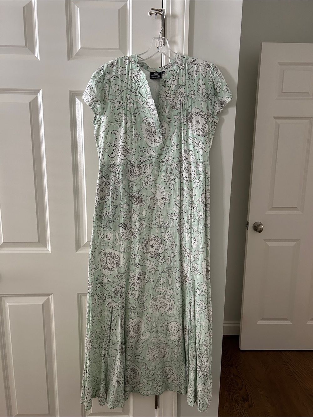 Madison Mathews Seabrook Maxi Dress | Seafoam Green | Medium | EUC